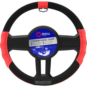 Coprivolante auto universale sparco rosso/nero antiscivolo - spc1108 Bestseller
